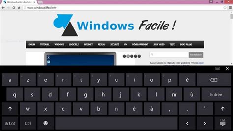 Activer le clavier virtuel de Windows | WindowsFacile.fr