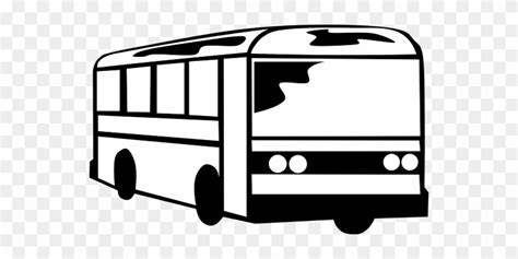 Bus Coach Black White Transportation Trip - Outline Image Of Bus - Free Transparent PNG Clipart ...