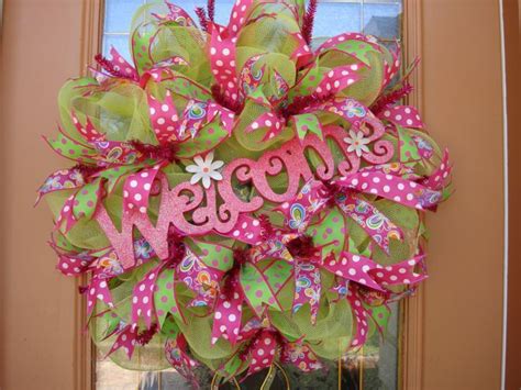 spring deco wreaths - Bing Images | Deco wreaths, Wreath crafts, Spring deco mesh wreaths