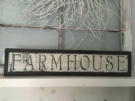 Rustic FARMHOUSE Wooden Sign | Etsy