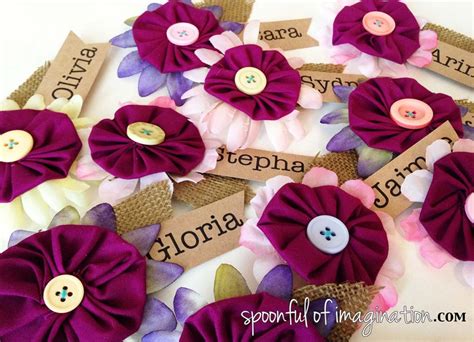 DIY Flower Name Tag - Spoonful of Imagination