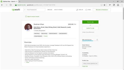 17+ Awesome Upwork Data Entry Profile Sample