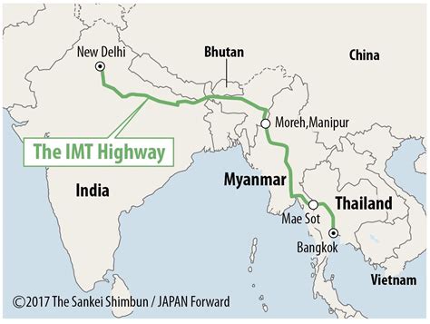 India Thailand Highway Map | Islands With Names