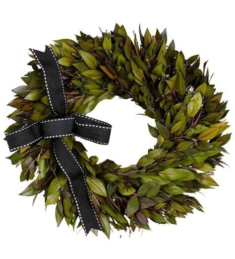 Paris Preserved Myrtle Indoor Wreath | Wind and Weather