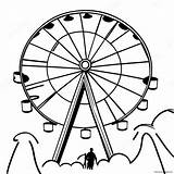 Colorful Ferris Wheel At The Fair Coloring Page 44304 35033 sketch template