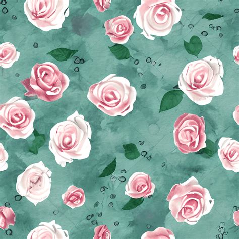 Watercolor Roses Background · Creative Fabrica