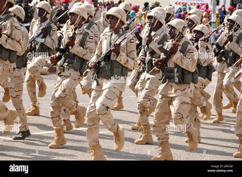 Khartoum, Sudan. 13th May, 2017. Sudan's Rapid Support Forces (RSF) march during the ...