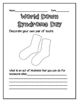 World Down Syndrome Day Activity Set by Black Ink Only | TpT