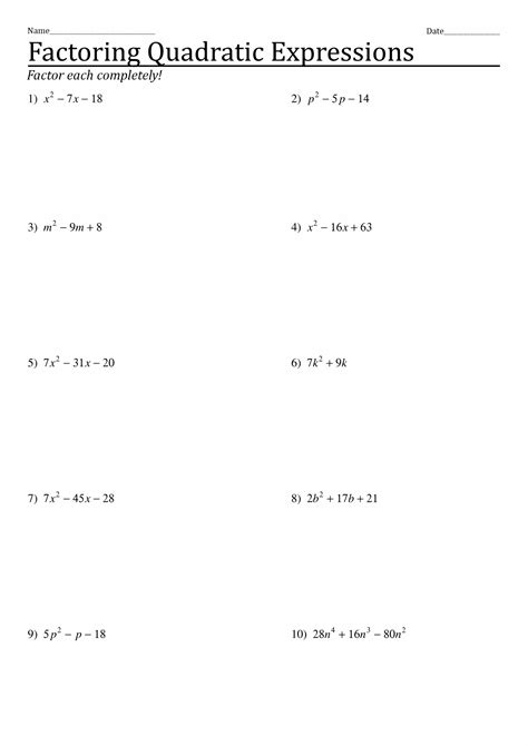 13 Foil Method Worksheet - Free PDF at worksheeto.com