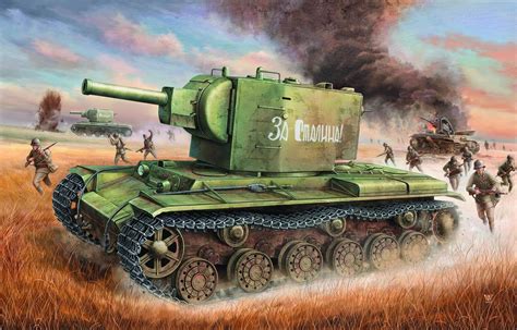 Russian KV-2 model do sklejania Trumpeter 00312