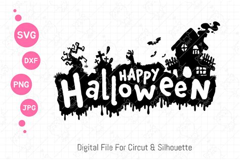 Halloween Typography Banner Svg Graphic by CRStocker · Creative Fabrica