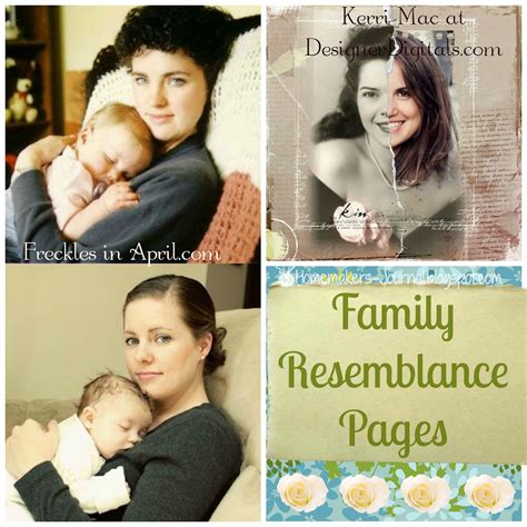 Homemaker's Journal: Family Resemblance Album Page Layouts