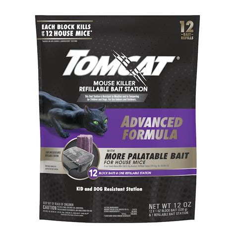 TOMCAT Refillable- Advanced Formula Mouse Killer in the Animal & Rodent ...