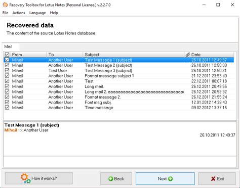 How to repair Lotus Notes database NSF file