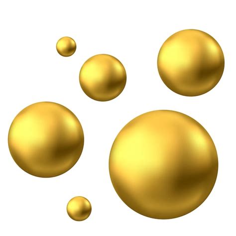 Premium Vector | Gold sphere. Oil bubble isolated on white background ...