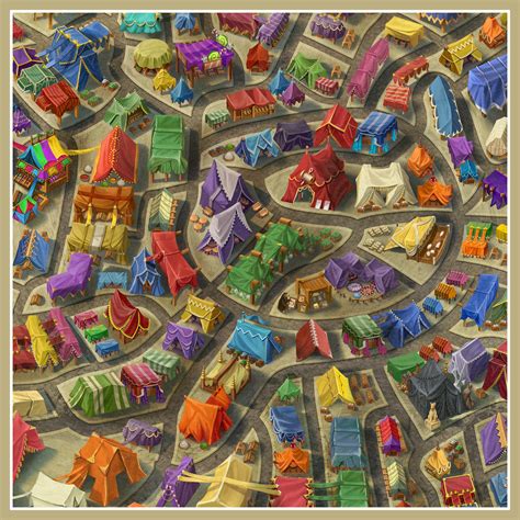 Bone and Brush Studios - Pathfinder - The Grand Bazaar Map