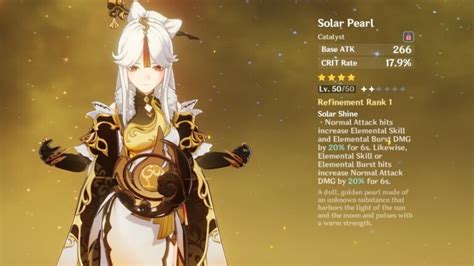 Genshin Impact 'Solar Pearl' Guide: Where to get, stats, effects, ascension materials, and ...