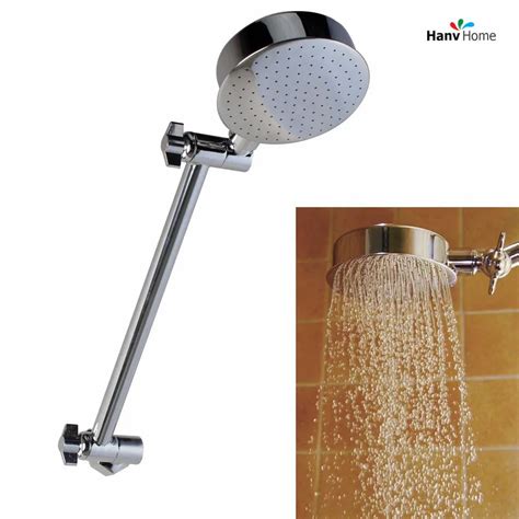 Rainfall Single Setting Adjustable Height Shower Arm & Shower head ...