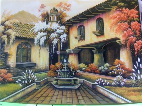 Fuente. Guatemala. pintor Guatemalteco | Pintura em tela, Arte, Luzes em casa