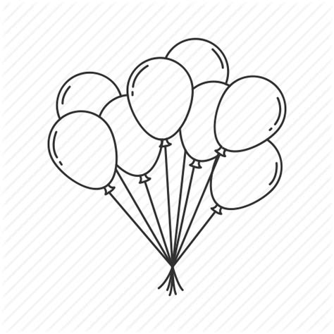 Party Balloons Drawing at GetDrawings | Free download