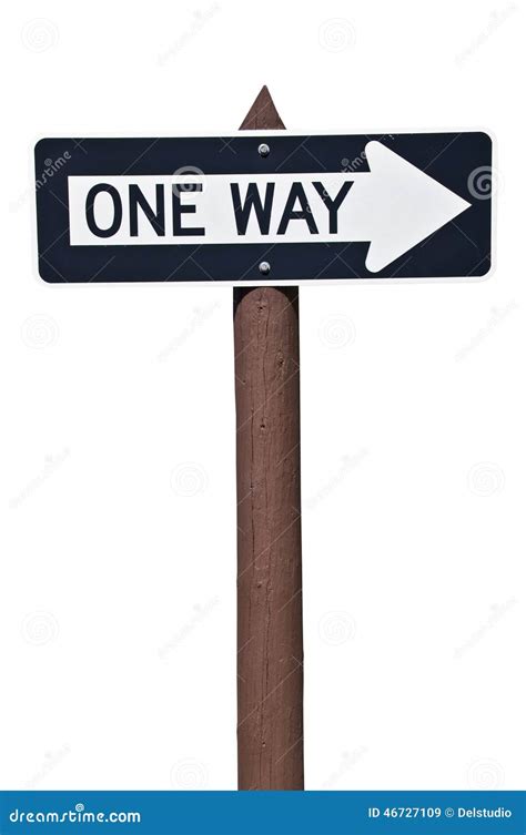 One way USA road sign stock image. Image of direction - 46727109