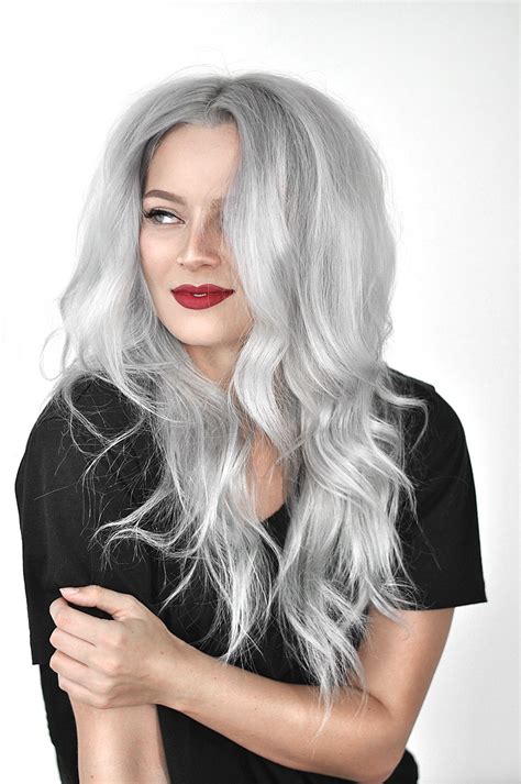 oVertone Pastel Silver Review and Tutorial | MayaLaMode | Silver grey hair, Silver hair color ...