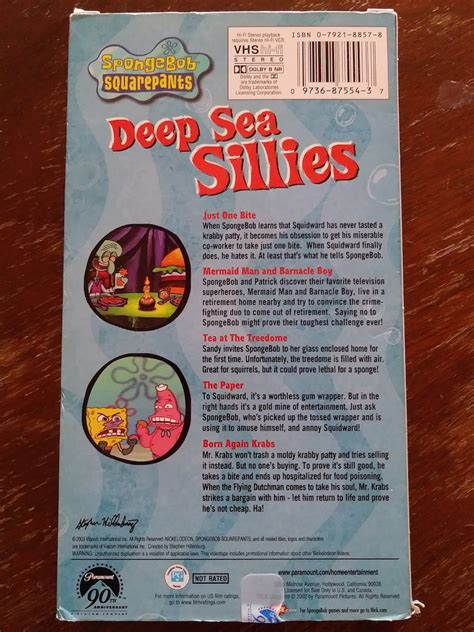 Spongebob Squarepants VHS Deep Sea Sillies 2003 | Etsy