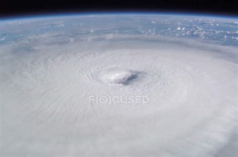 Satellite image of hurricane Isabel over Atlantic Ocean. — climate change, environment - Stock ...