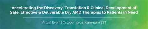 Dry AMD Therapeutic Development Summit | October 19-21, 2021