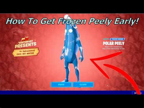 How To Get Frozen Peely Early! + Gameplay - YouTube