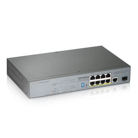 GS1300-10HP Zyxel Gigabit POE Switch 8 Port POE 802.3at 130W