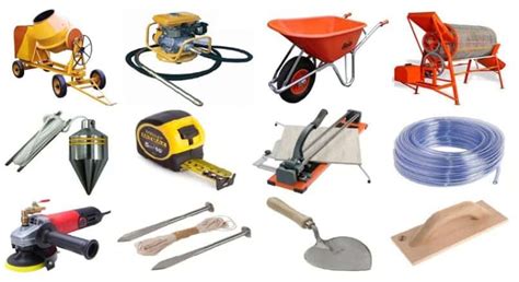 construction tools lists