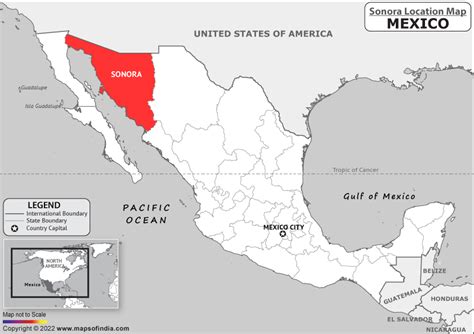 Where is Sonora Located in Mexico? | Sonora Location Map in the Mexico