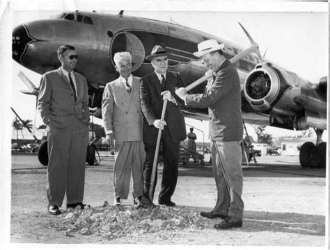 Eddie Rickenbacker - Ground breaking for the Eastern Air Lines maintenance building, 1948 ...