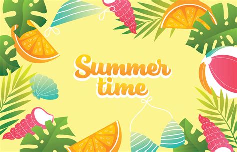 Colorful Summer Season Background 2309782 Vector Art at Vecteezy