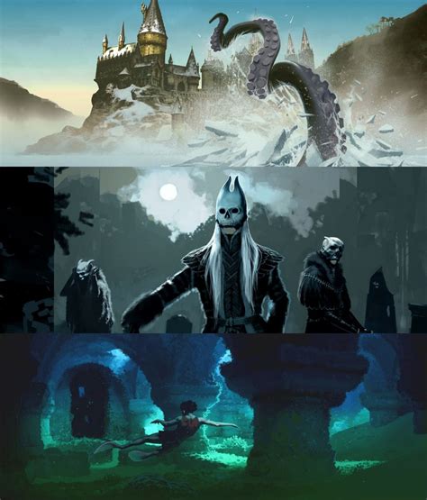 Harry Potter Film Concept Art by Adam Brockbank - Imgur | Harry potter illustrations, Harry ...