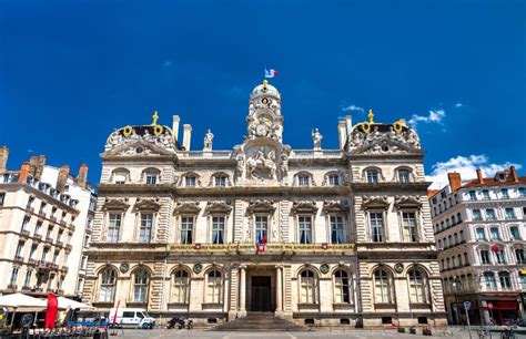 Lyon City Hall in France stock image. Image of hall - 129627343