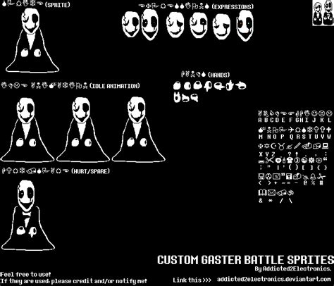 Gaster Sprite Sheet by Addicted2Electronics on DeviantArt