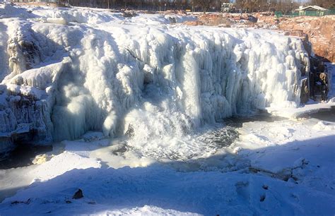 See The Winter Falls in Sioux Falls