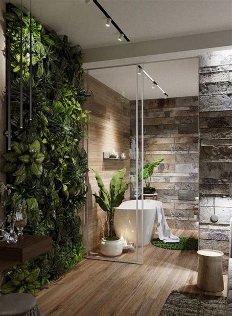 10 Bathroom Design Ideas With Small Vertical Gardens To Beautify Your ...