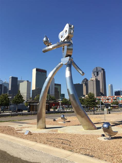 Traveling Man Dallas Texas Deep Ellum Sculpture IMG_2359 | Flickr