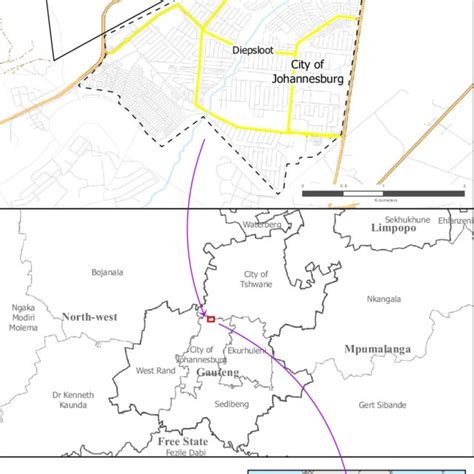 Map of Diepsloot. Source: Authors' construct | Download Scientific Diagram