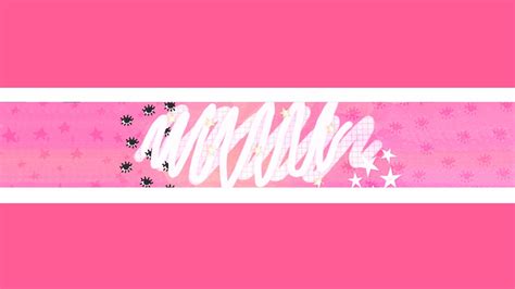 Girly Youtube Banner Art