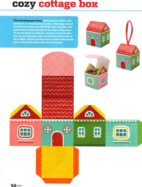 7 Best Images of Paper House Printable Craft Templates - 3D Paper House Cut Out, Box House ...