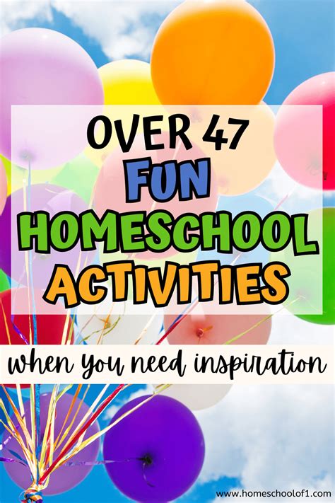 47+ Best Homeschool Activities You Can Do For Fun