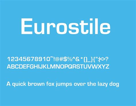 Eurostile Font Free - Free Fonts