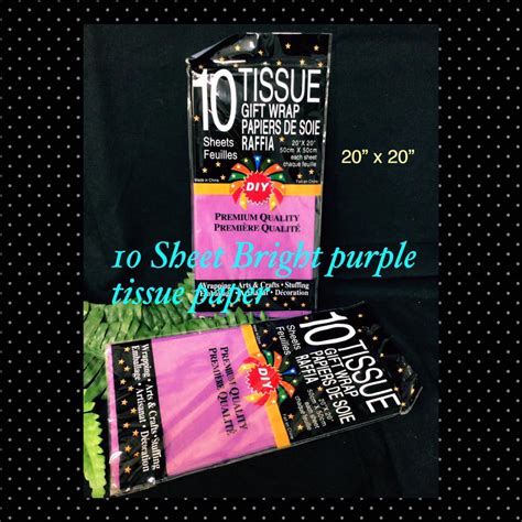 10 Sheet bright purple tissue paper - CraftEZOnline | Arts And Crafts Store