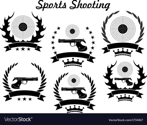 Sports shooting Royalty Free Vector Image - VectorStock