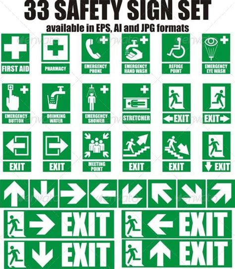 33 Emergency Sign | Emergency exit signs, Emergency, Health and safety poster