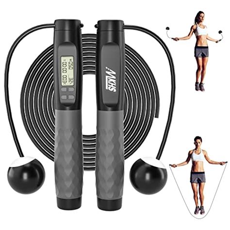 MKHS Cordless Jump Rope with Counter, Digital Jump Ropes for Fitness ...